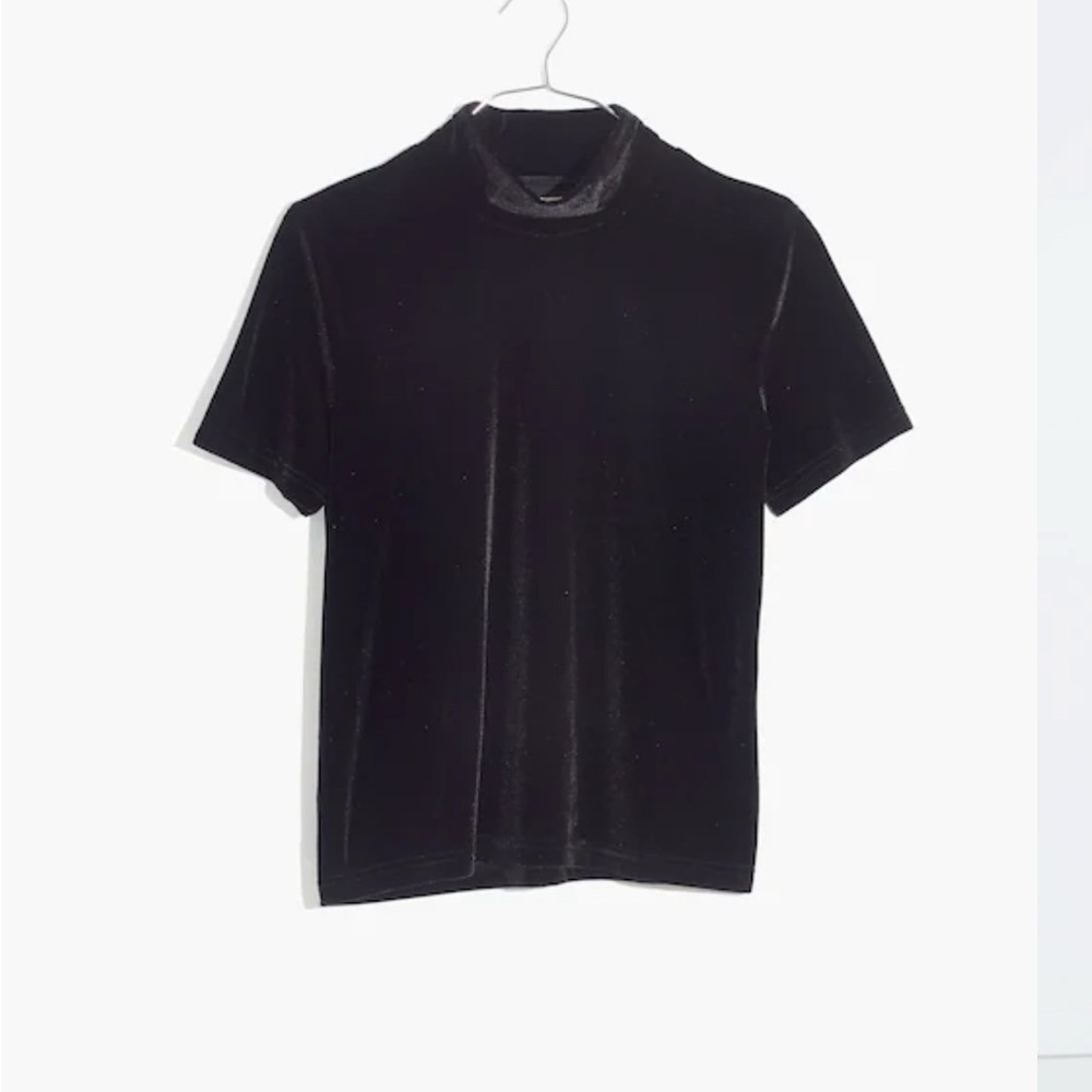 Madewell Velvet Mockneck Tee